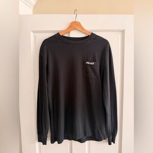 PALACE Black Crew Neck Long Sleeve